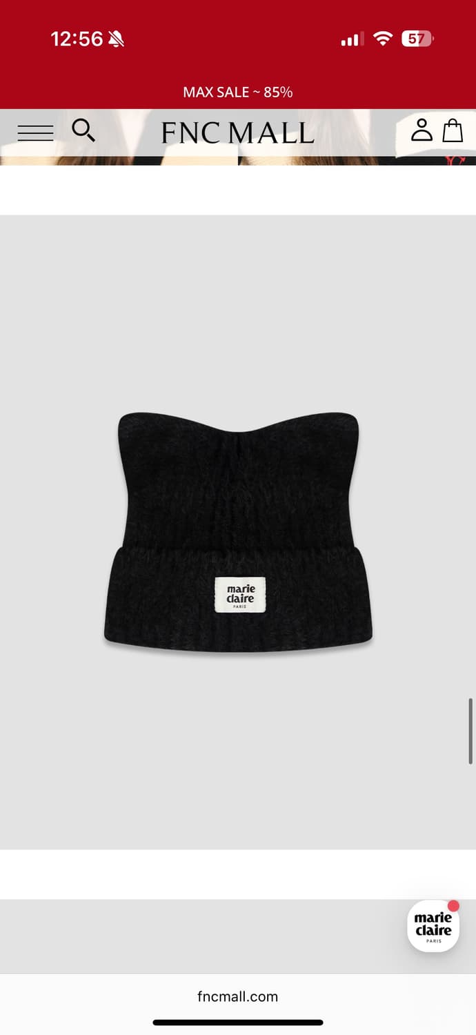 마리끌레르 퍼 니트 롤업 비니, 캣 비니 상품이미지9