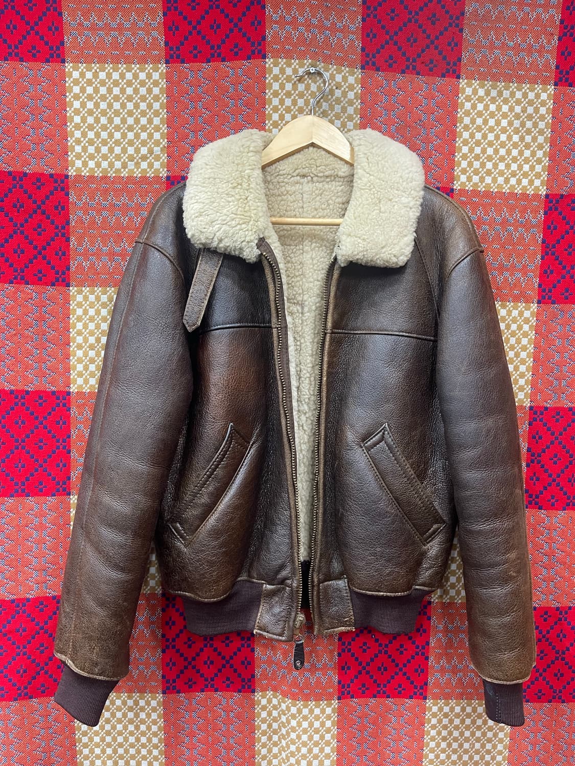 80-90s 골든베어 b-6 무스탕 40 상품이미지1