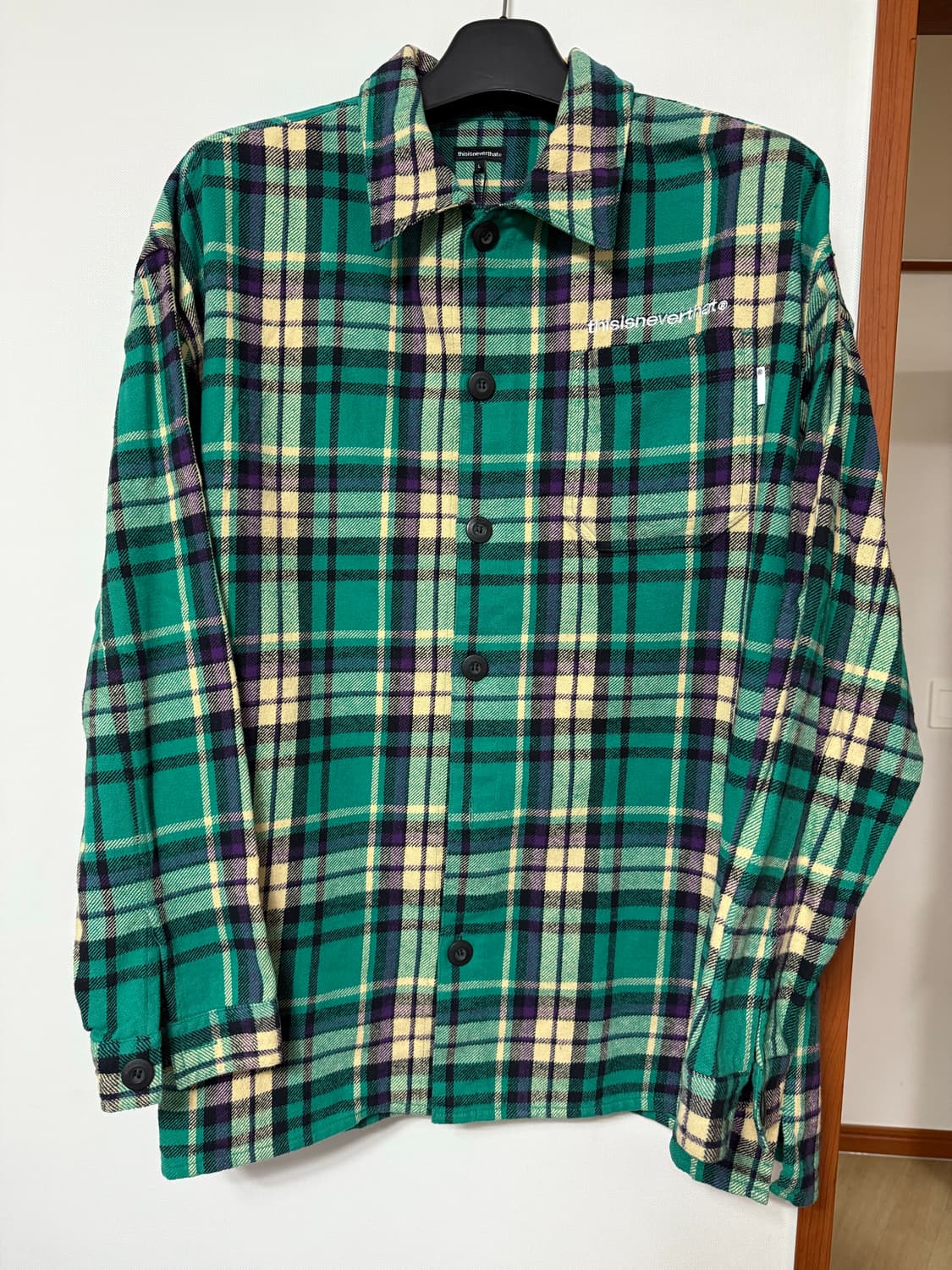 디스이즈 네버댓 체크 셔켓 상품이미지1