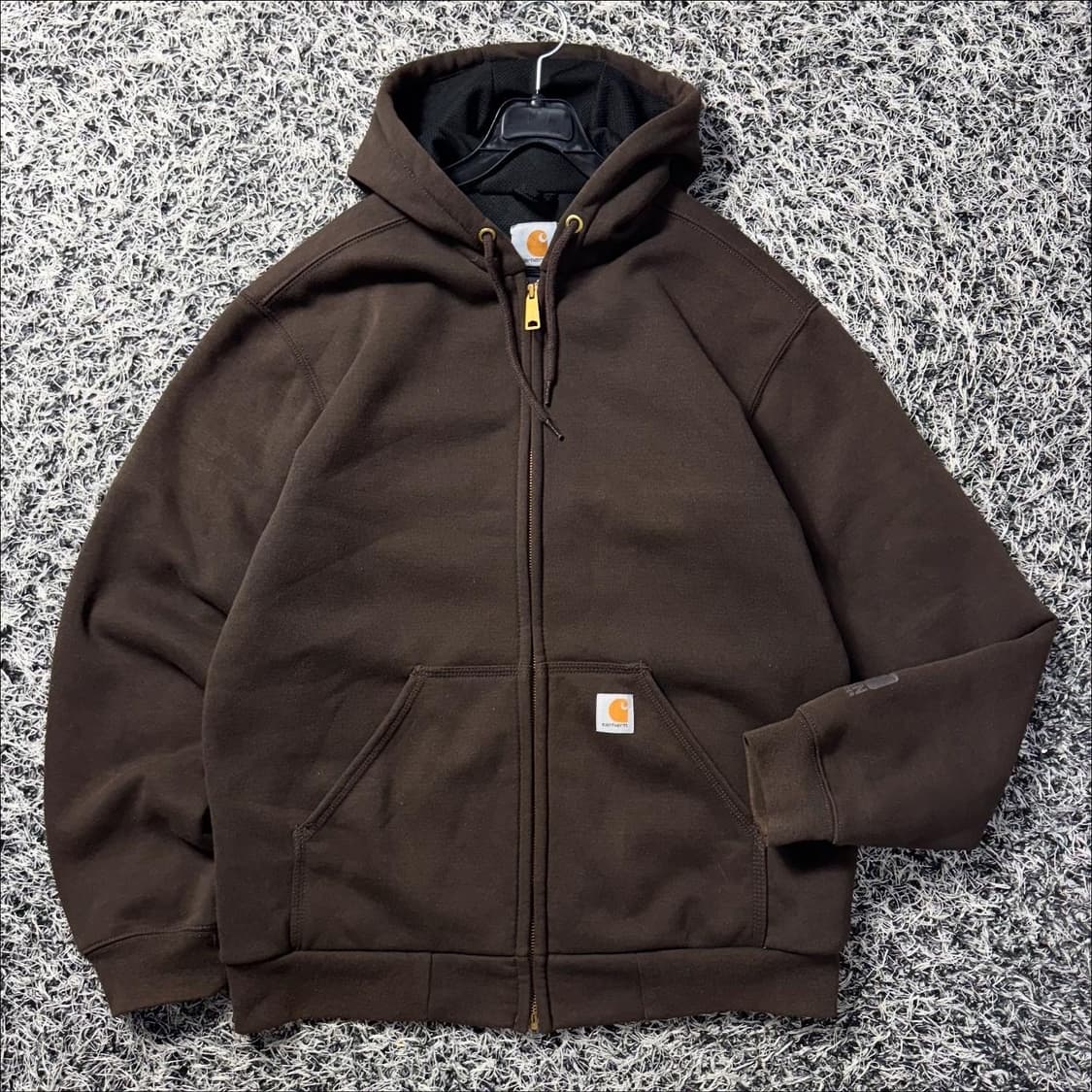 칼하트 써멀 딥브라운 후드집업 상품이미지1