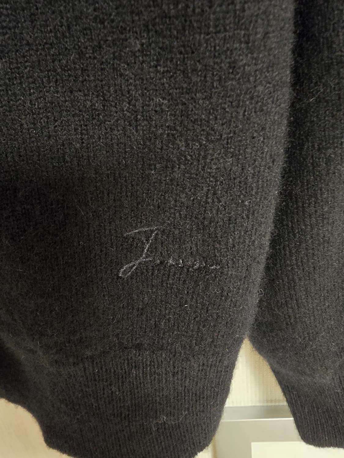 제이리움 캐시미어 라운드넥 가디건 블랙 XL 새제품 상품이미지7