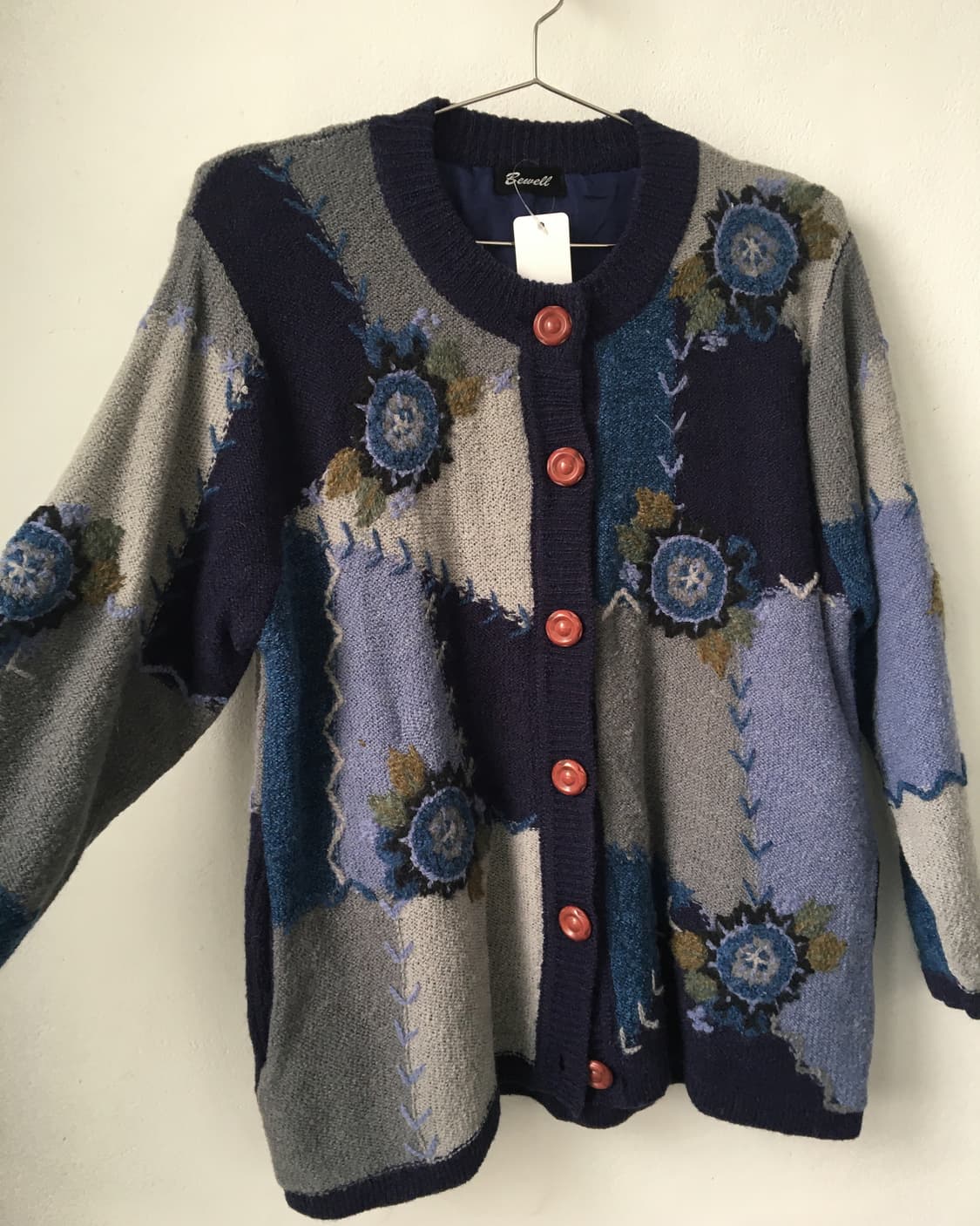 Patch work knit cardigan 상품이미지4