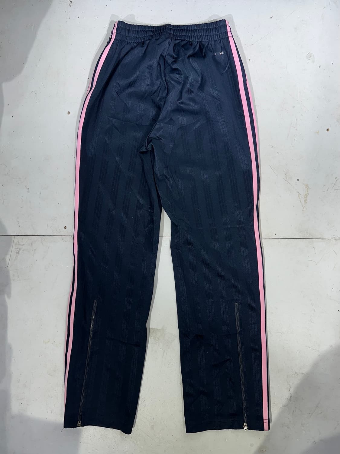 00s 아디다스 네이비 핑크 삼선 대대장 와이드 팬츠 S 상품이미지5