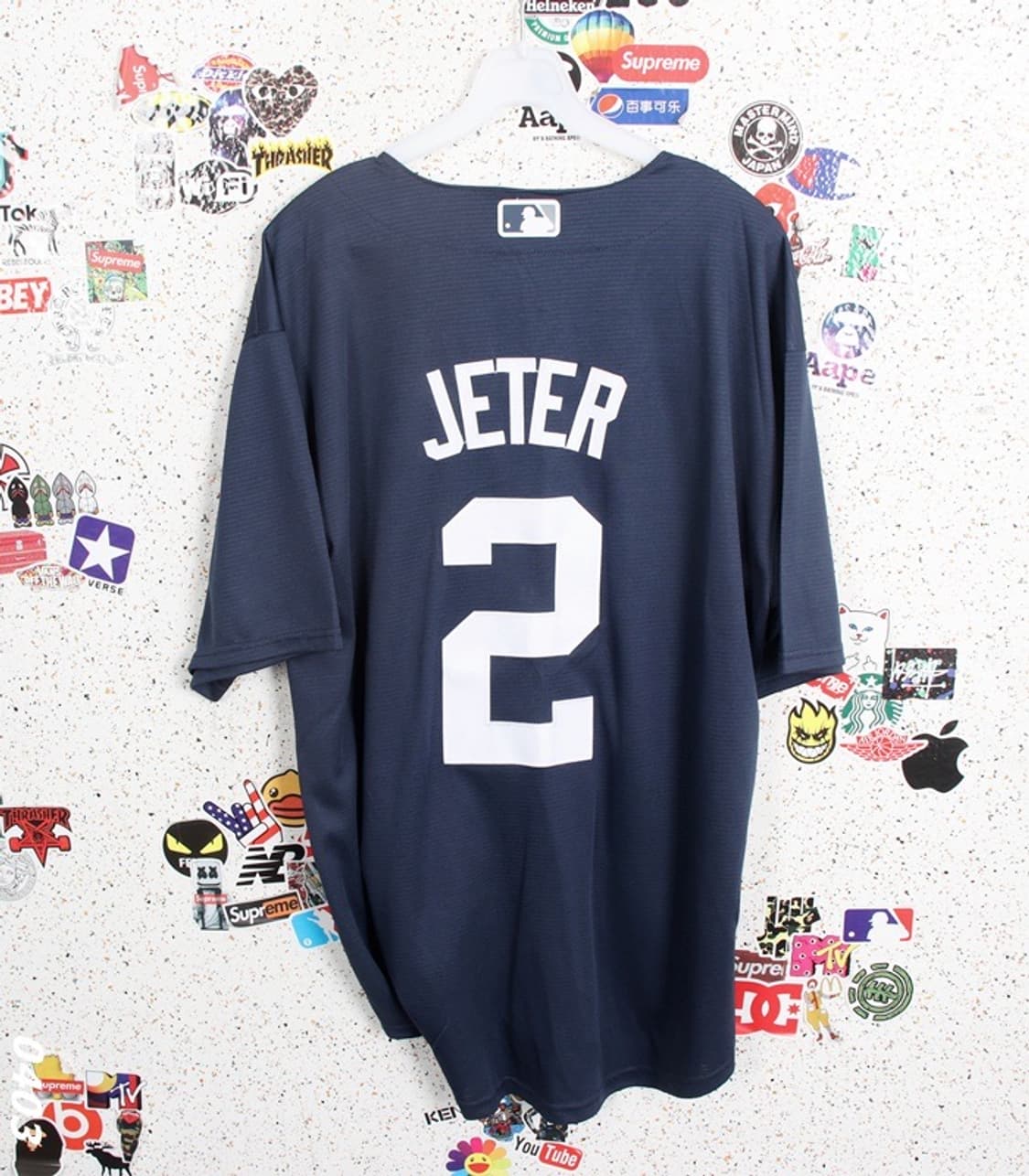 남성 L 나이키 엠엘비 지터 반팔 져지 27-3 상품이미지4