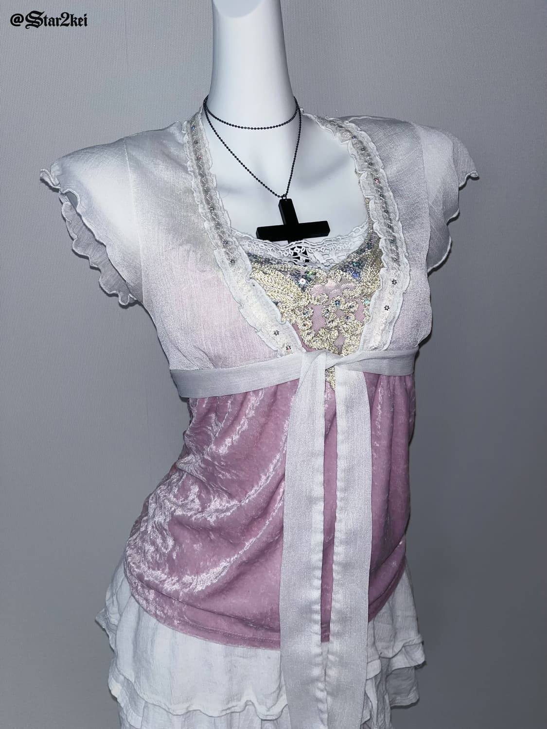 페어리 엔젤 y2k 코어 코디 세트 (4 piece full set) 상품이미지2