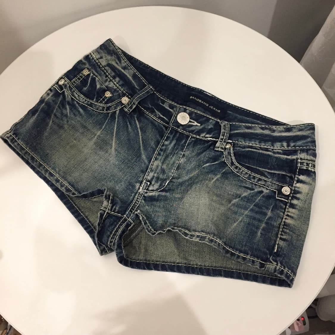 BangBang 뱅뱅 갸루 펑크 워싱 데님 핫팬츠 상품이미지3