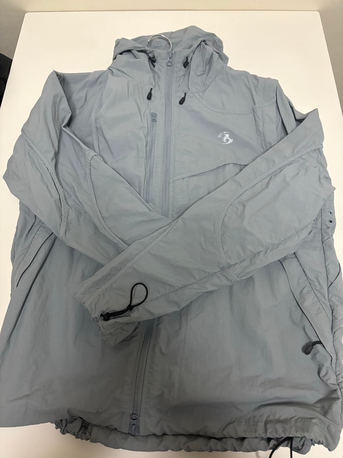 산산기어 투웨이 웨이브 자켓 블루 그레이(바람막이) 상품이미지2