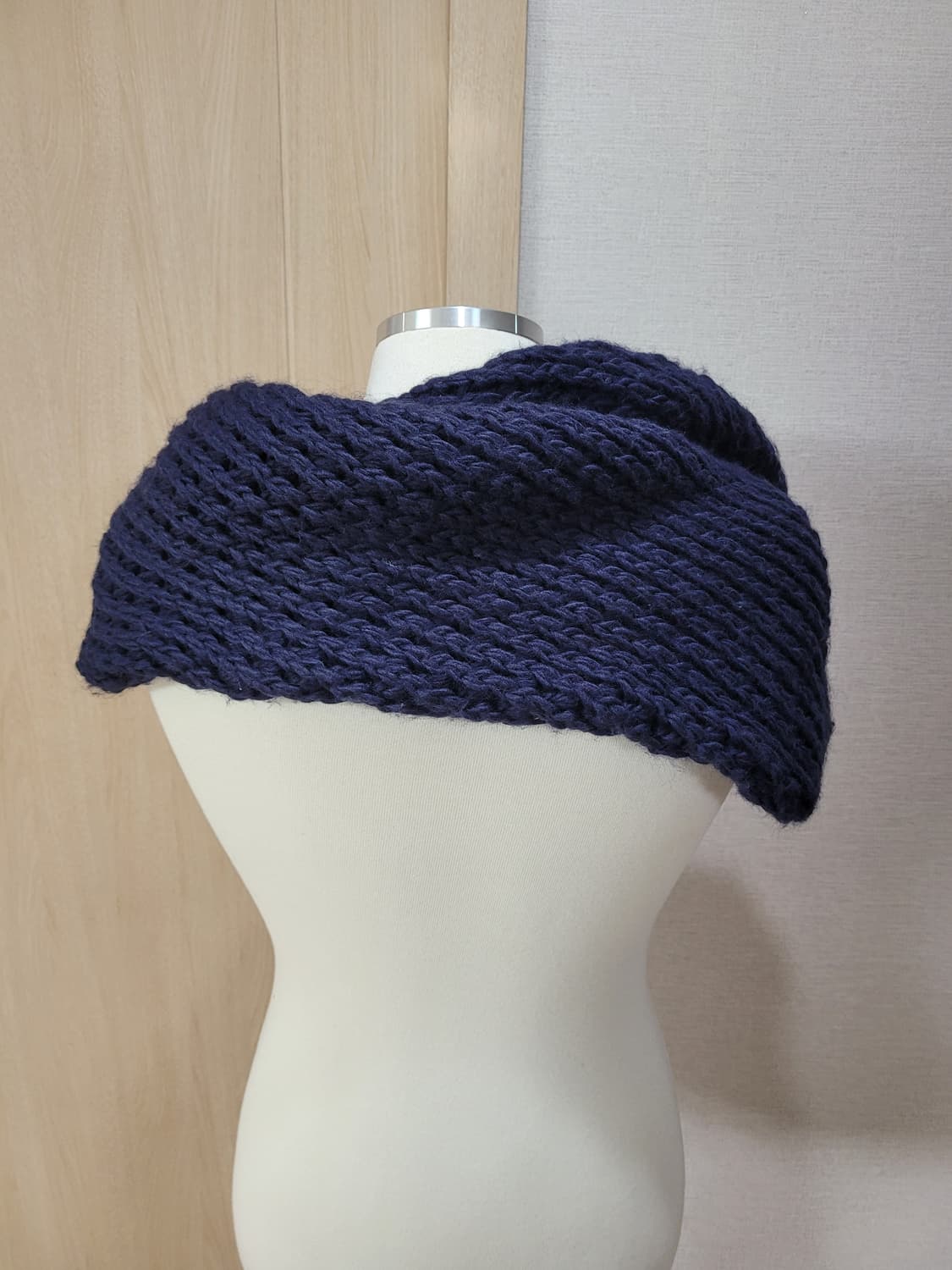 코데즈컴바인 니트 넥워머 네이비 상품이미지7