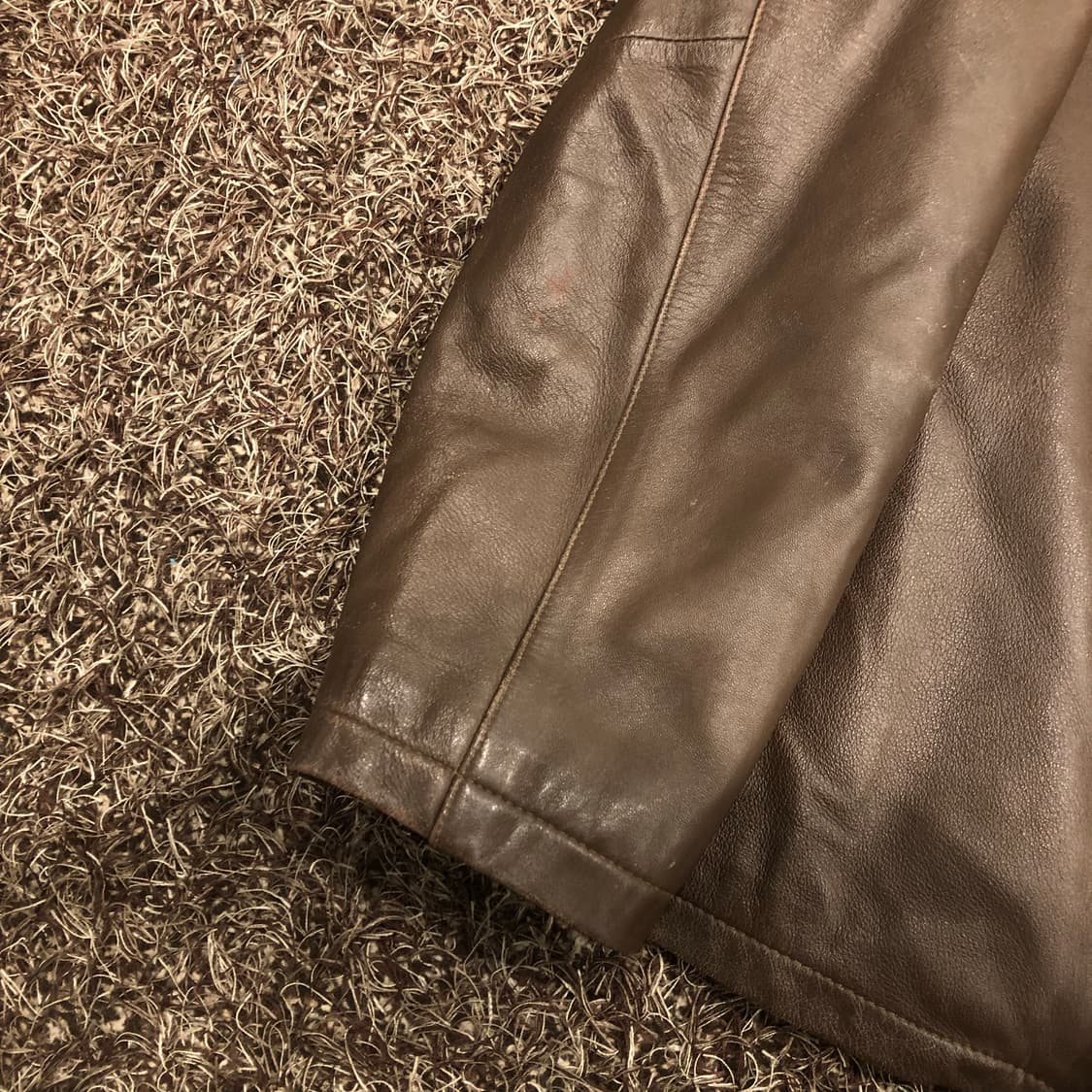 빈티지 양가죽 브라운 레더 가죽 자켓 (내피 탈부착) 상품이미지5