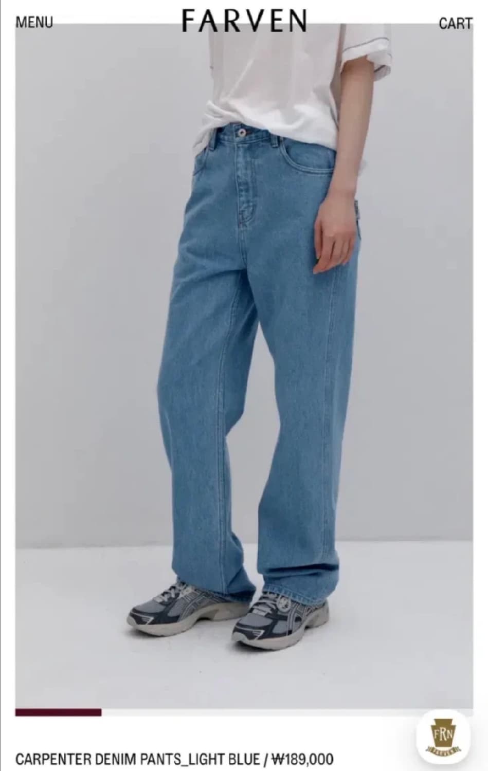 파르벵 FARVEN CARPENTER DENIM(라이트블루M) 상품이미지2