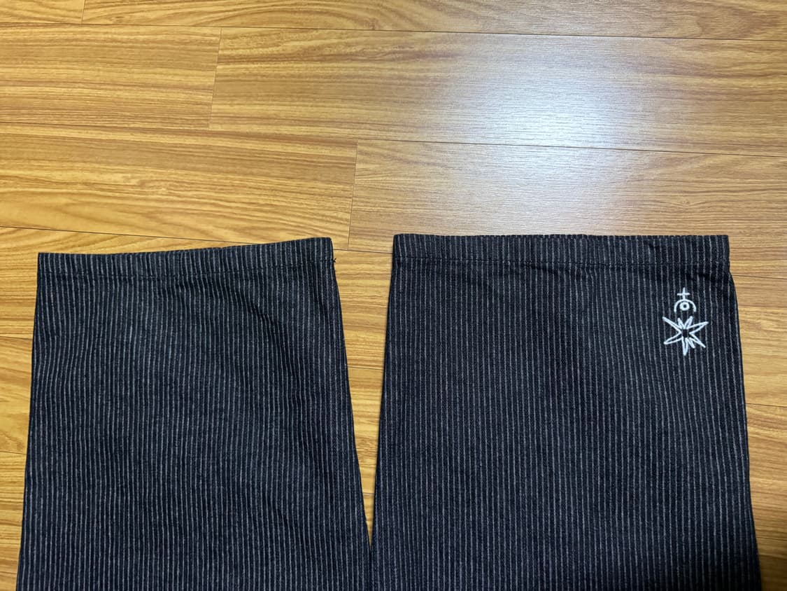 이알티알 스트라이프 팬츠 블랙 상품이미지4