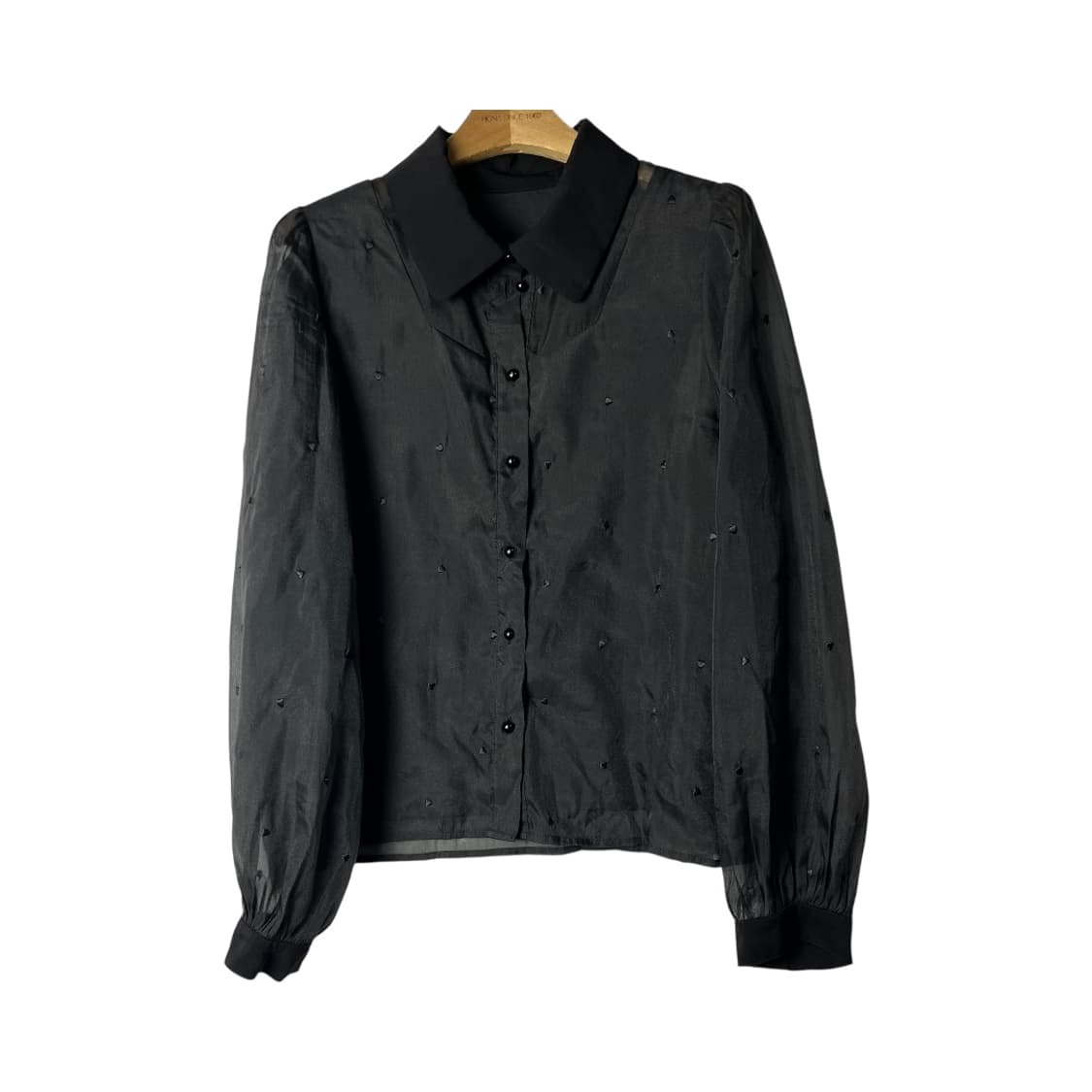 [ROJITA] 로지타 하트도트 시스루 블라우스 상품이미지1