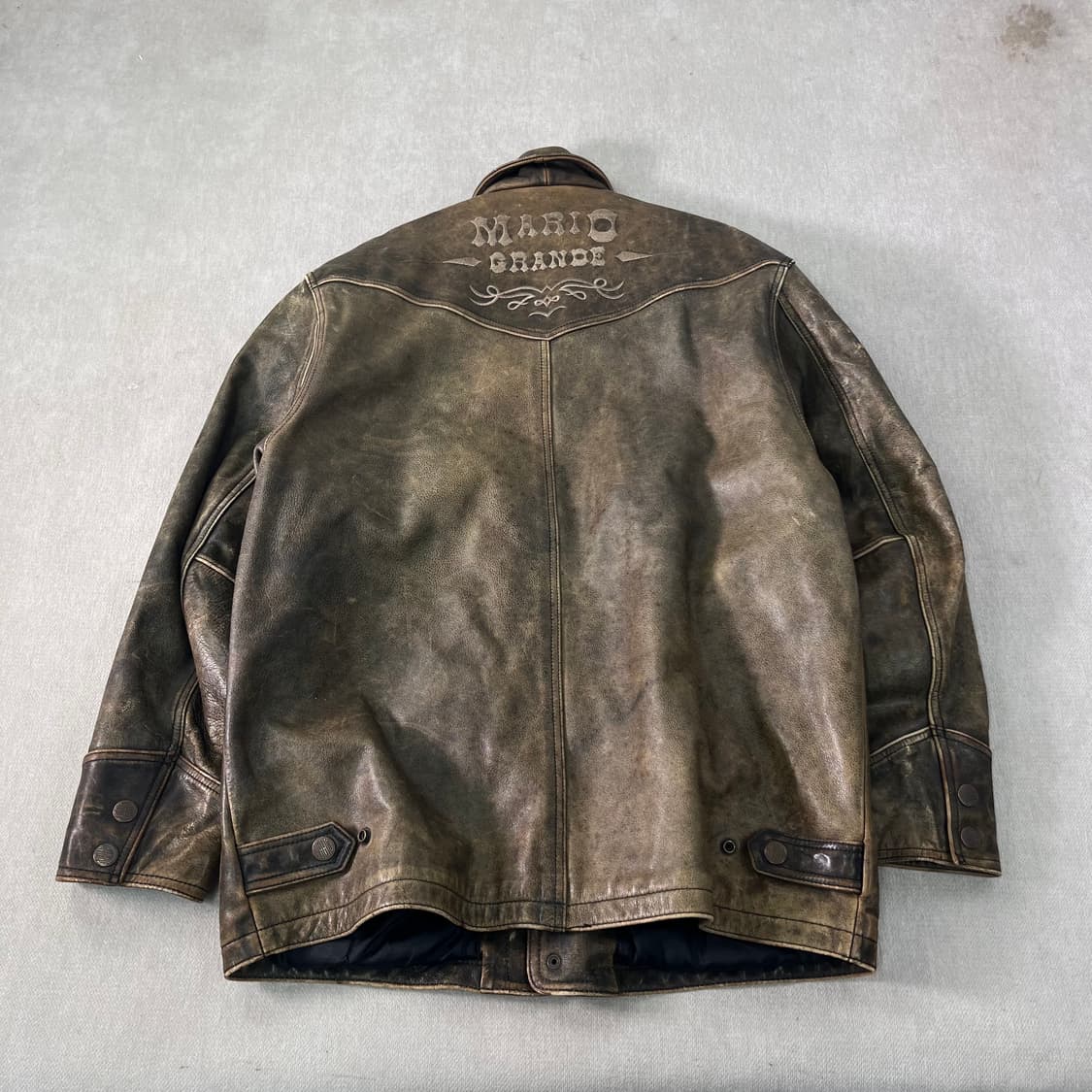 100 아메리칸 빈티지 90s 레더 자켓 상품이미지2