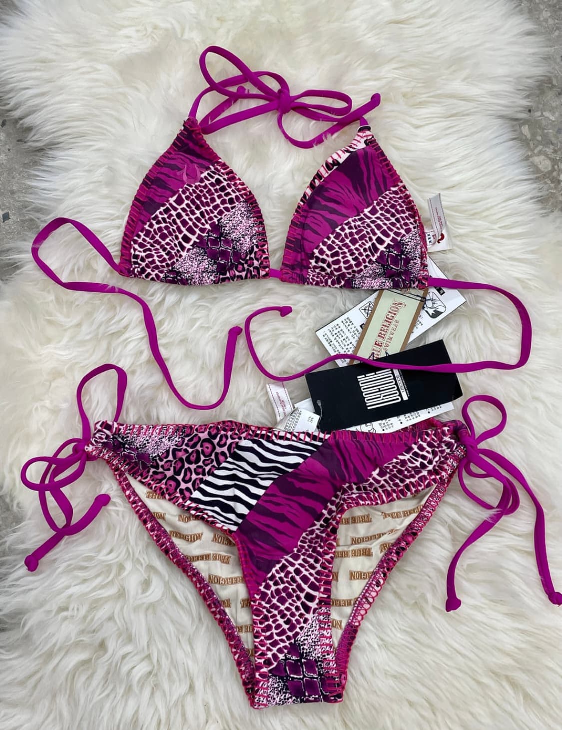 트루릴리젼 핑크 레오파드 호피 지브라 비키니 갸루 트루릴리전 상품이미지1