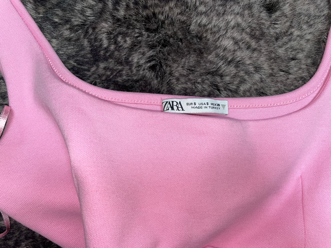 ZARA crop sleeveless pk 상품이미지4