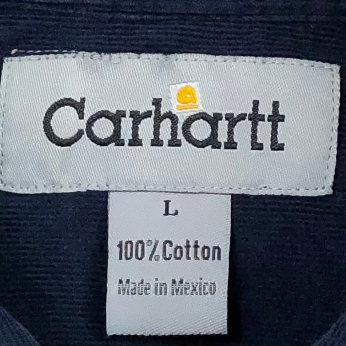 L 칼하트 네이비 코듀로이 셔츠 상품이미지3
