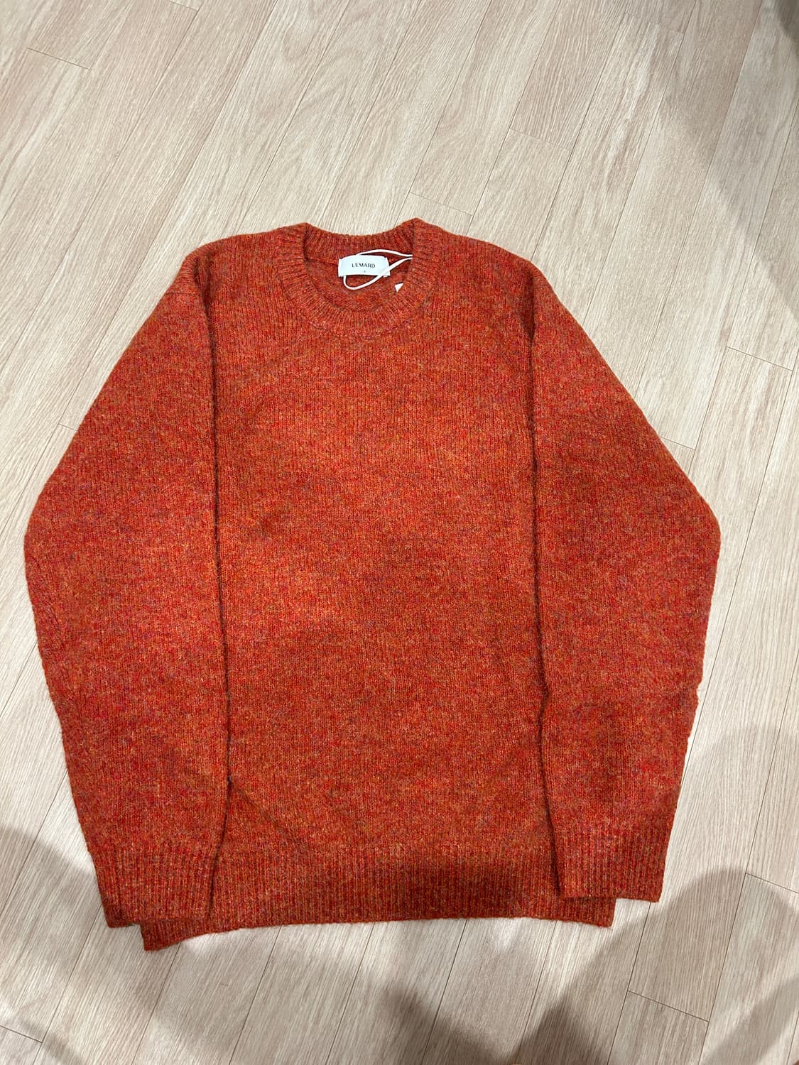 르마드 울 라운드 니트 오렌지 3 사이즈 상품이미지5