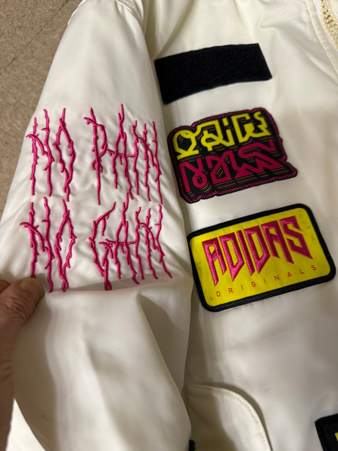 아디다스  패치워크 바시티재킷  105  상품이미지5