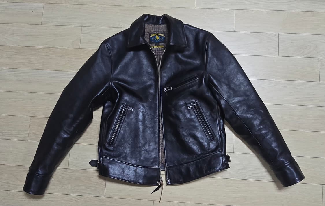 더블헬릭스 허깅 더 커브 블랙 가죽 자켓 40사이즈 상품이미지6