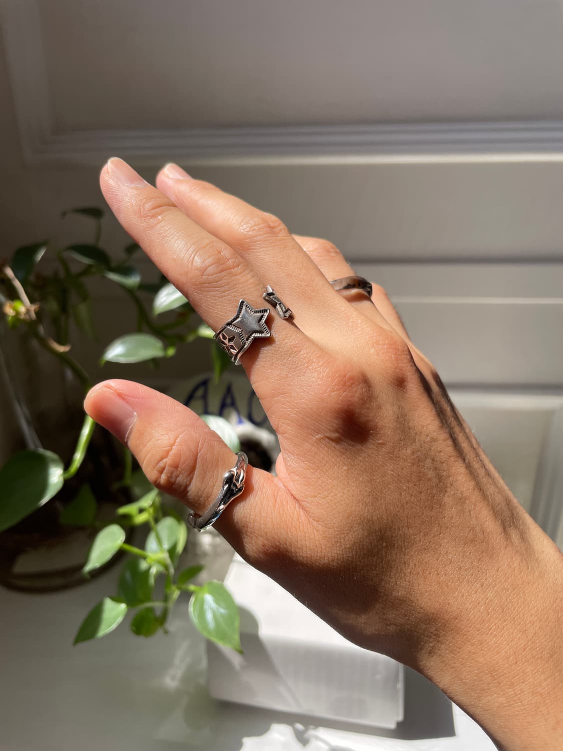 BONE shape band RING 본 밴드 링 상품이미지1