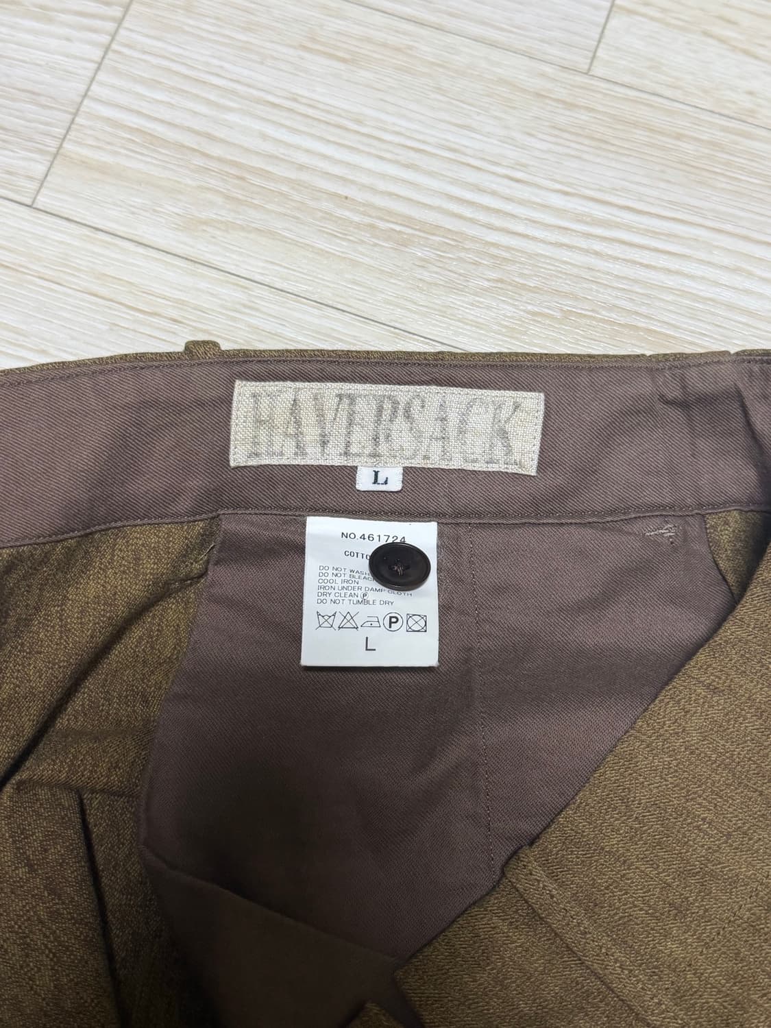 HAVERSACK 하버색 코튼 와이드 팬츠 L (31-32인치) 상품이미지5