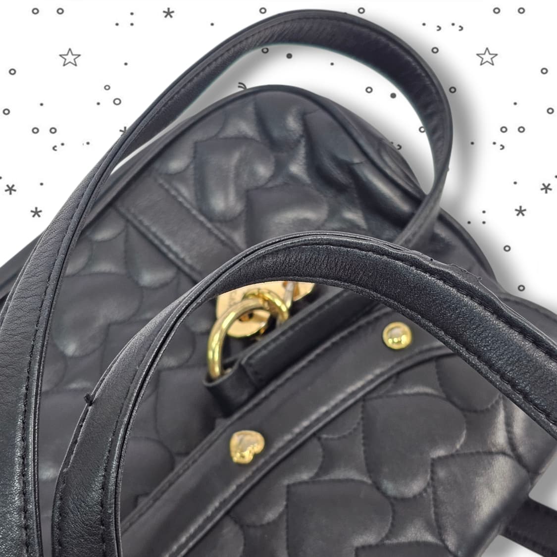 LOVE CAT 00's 러브캣 하트 퀄팅 숄더백 상품이미지10