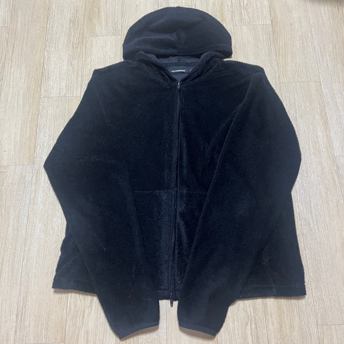 [4] 해칭룸 퍼지 메쉬 후드 블랙 상품이미지3