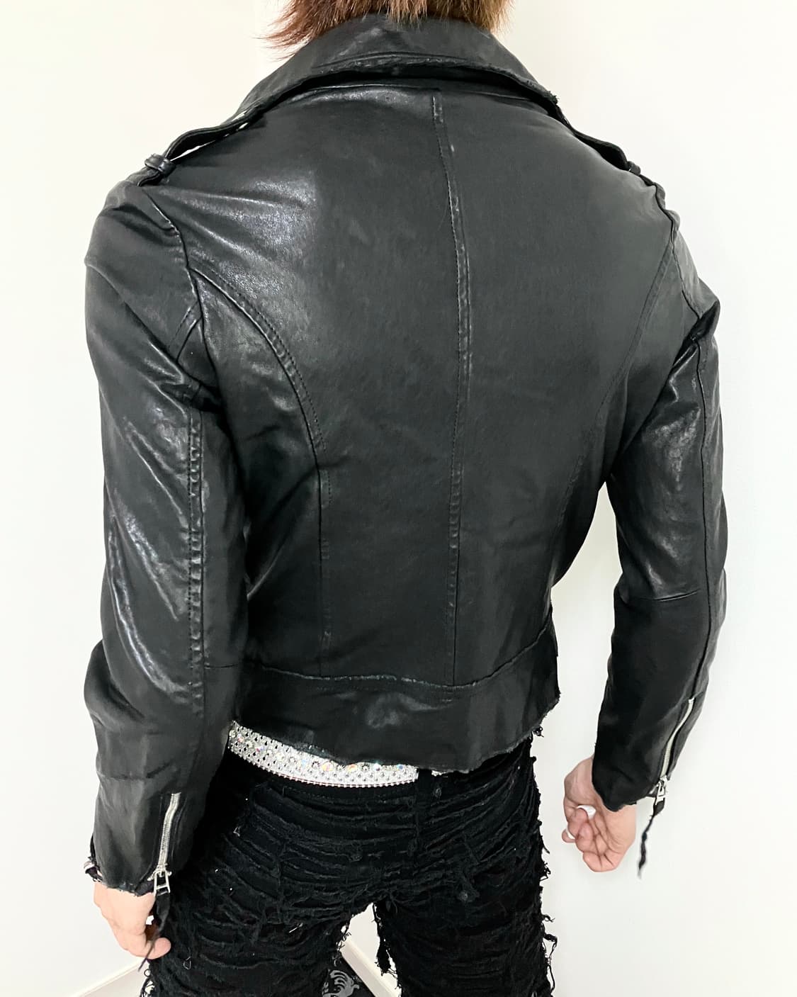 2buckle rock short leather jac 상품이미지3