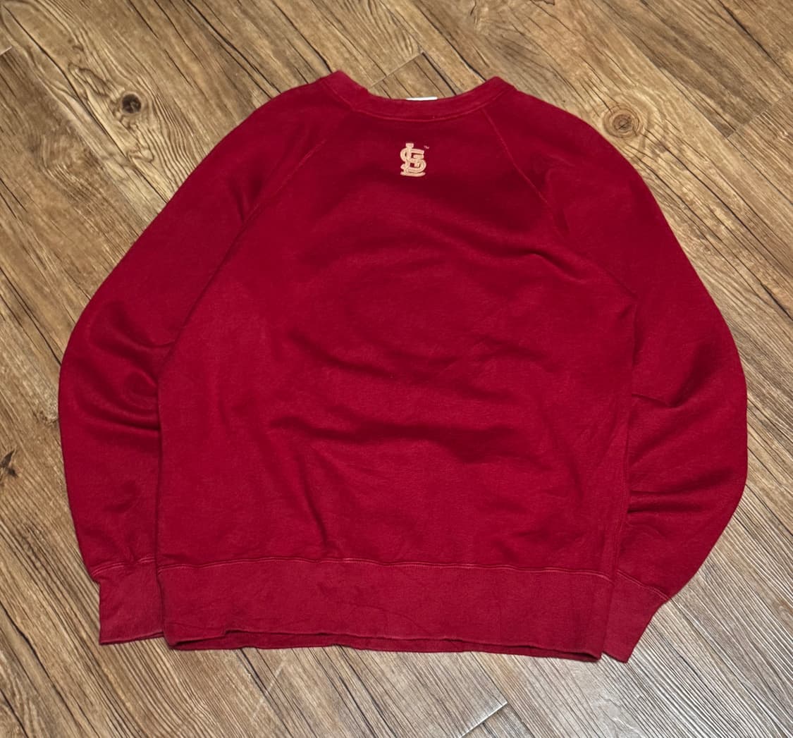 [S] 유니클로 MLB 세인트루이스 카디널스 버건디 맨투맨 상품이미지3