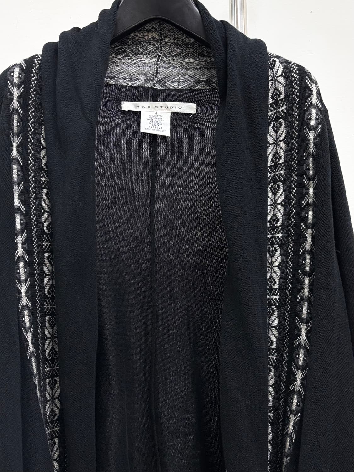 빈티지 에스닉 보헤미안 히피 블랙 가디건 상품이미지6