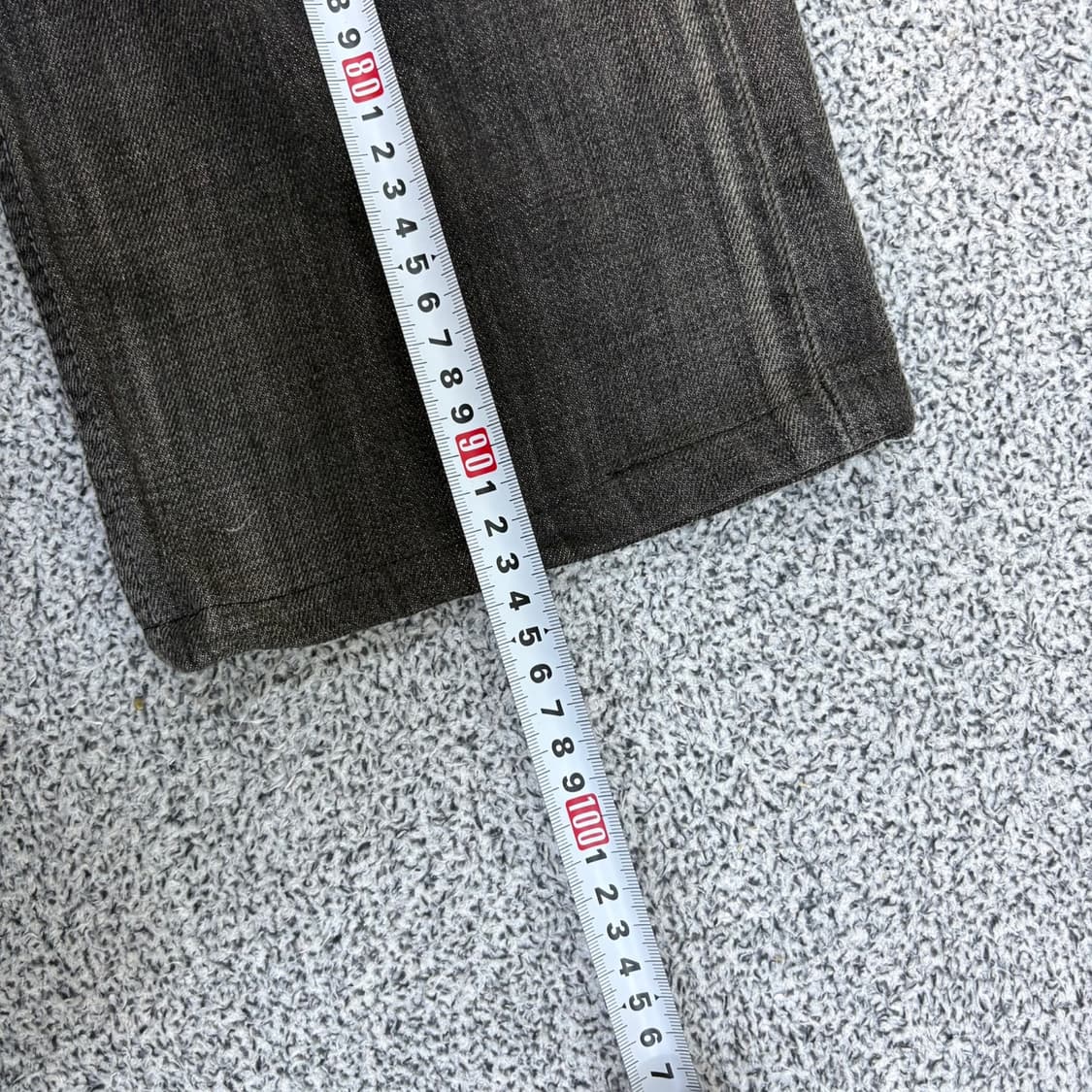 W31 리바이스502 흑청 데님 (수선) 0325J 상품이미지10