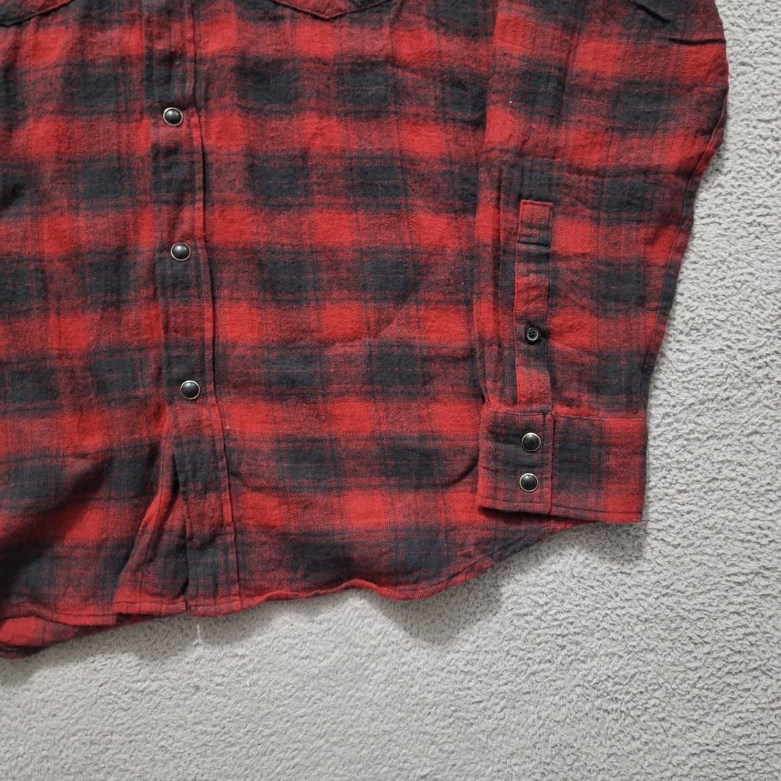 Sorridere fur check shirt 상품이미지3