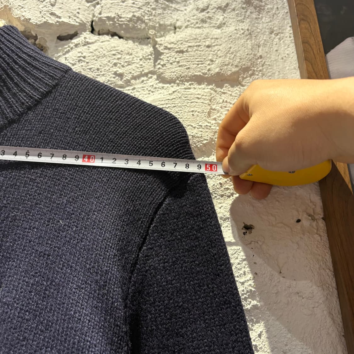 폴로 빈티지 니트 반집업 상품이미지3