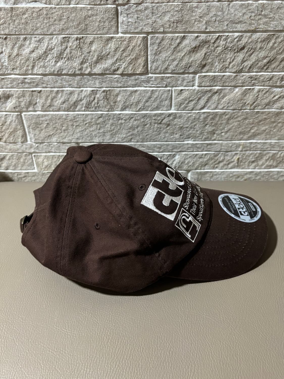 테켓 캡모자 브라운 상품이미지3