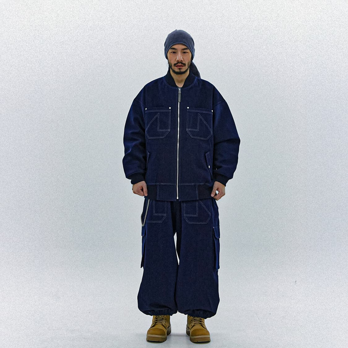 Unwashed Denim Work Pants(XXL) 상품이미지4