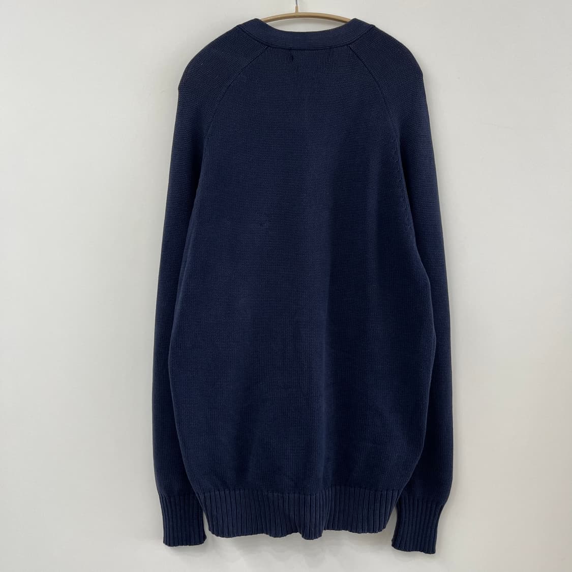 폴로 랄프로렌 버건디 포니 네이비 코튼 니트 가디건 상품이미지3