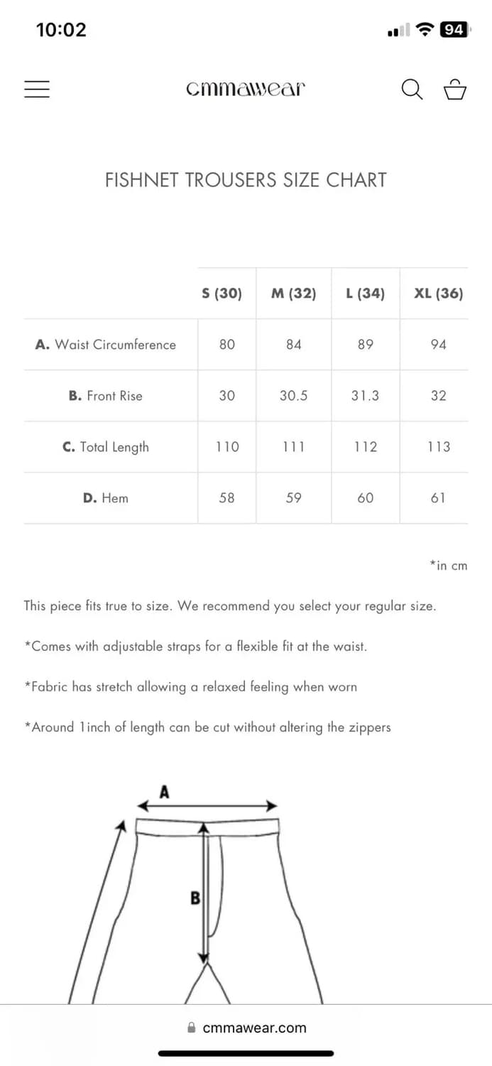 Cmmawear fishnet backzip trouser 상품이미지9