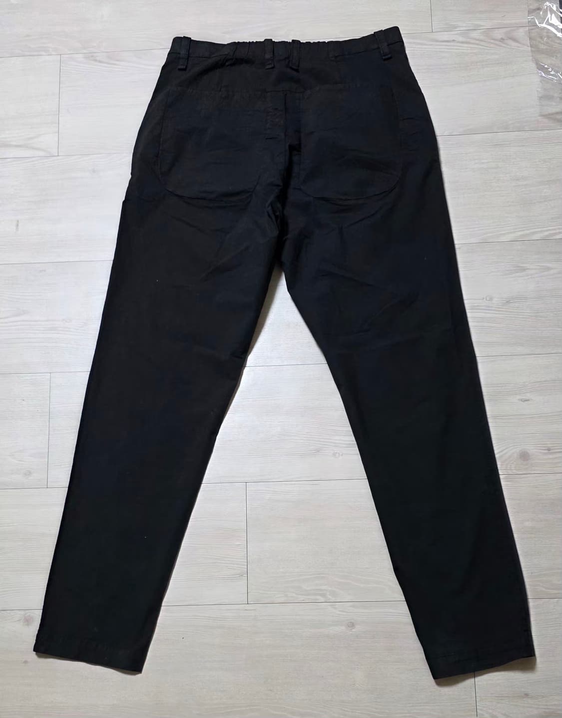 트렌짓 블랙 코튼펜츠  xs(30) 상품이미지2