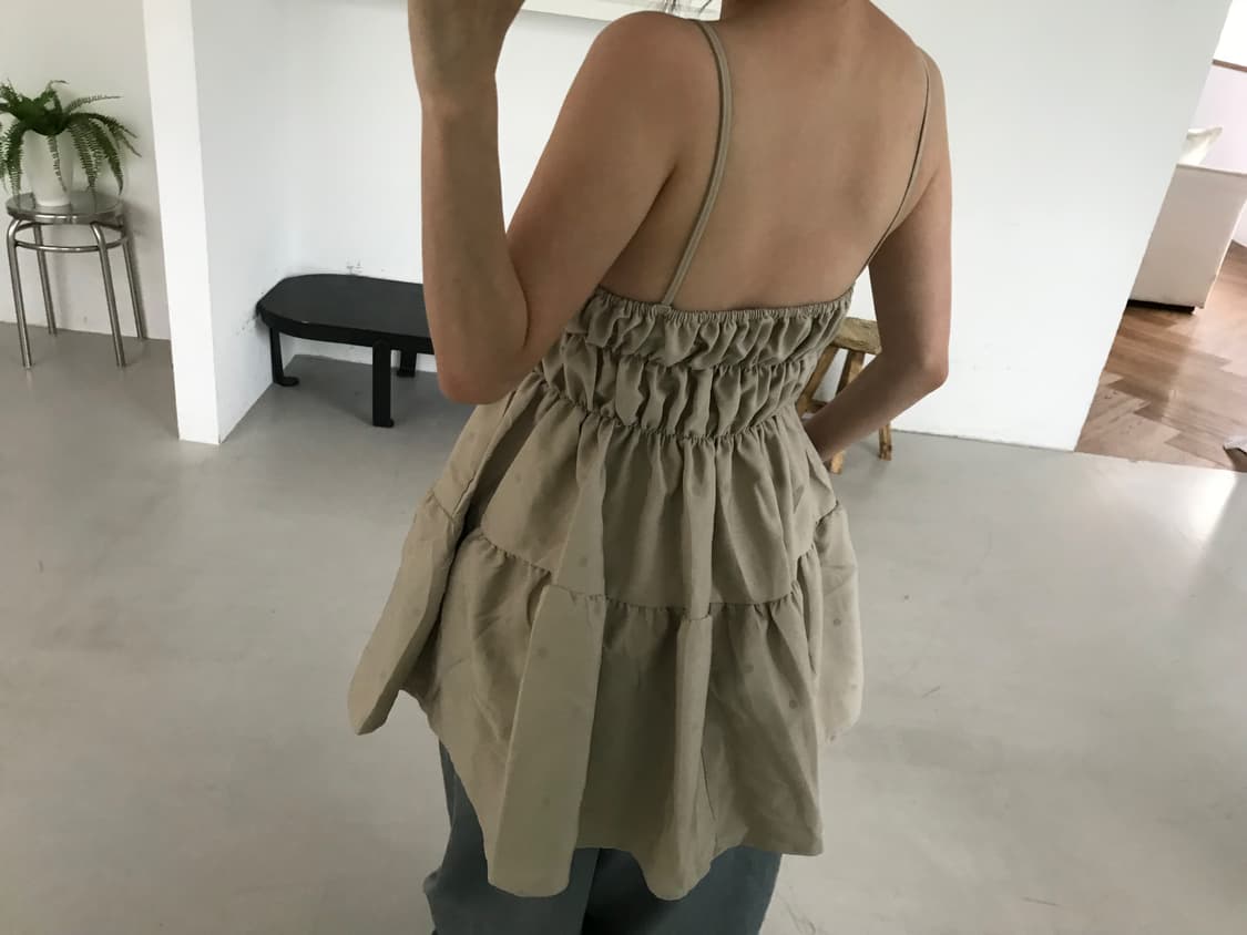 vintage dot sleeveless top 상품이미지7