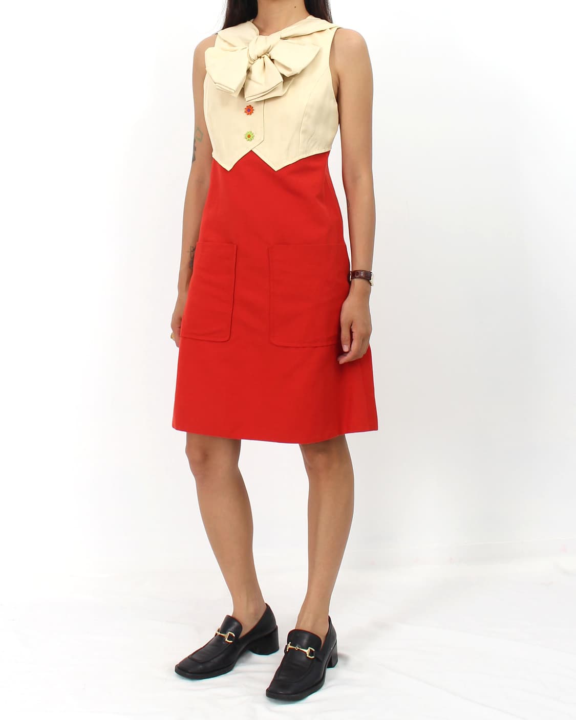 마크제이콥스 리본 배색 나시 원피스 상품이미지2