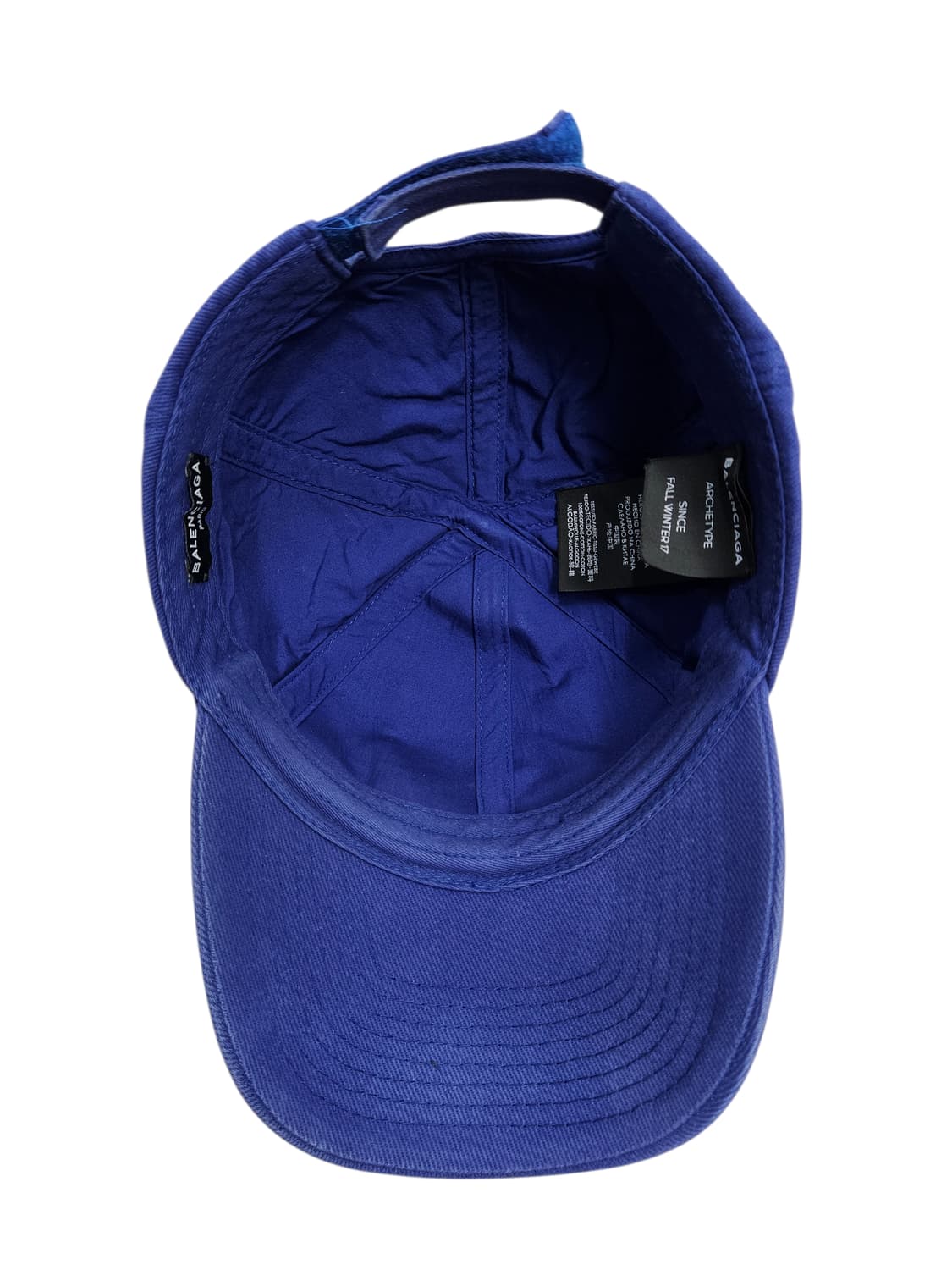 발렌시아가 웨이브로고 볼캡 블루 상품이미지4