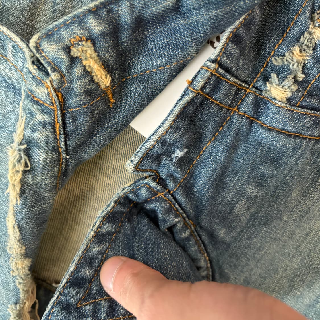 00s 트루릴리젼 빈티지 데님 베스트 L 상품이미지5