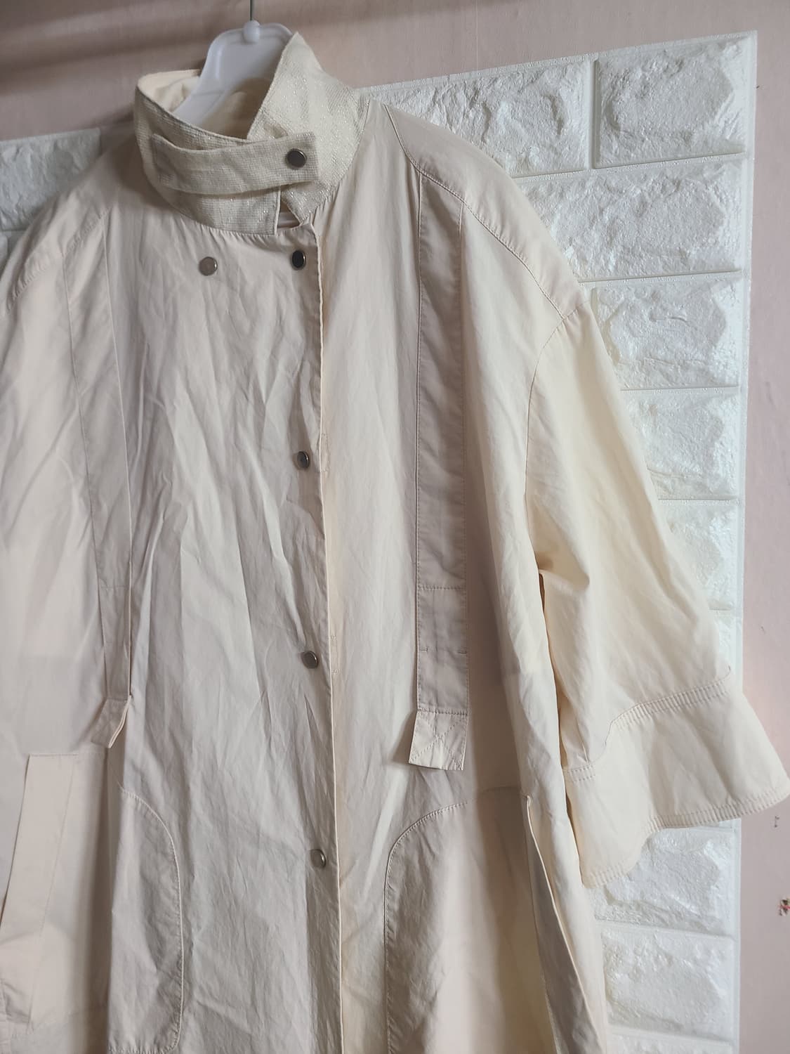 SYSTEM 아이보리 롱 자켓(55-66) 상품이미지2