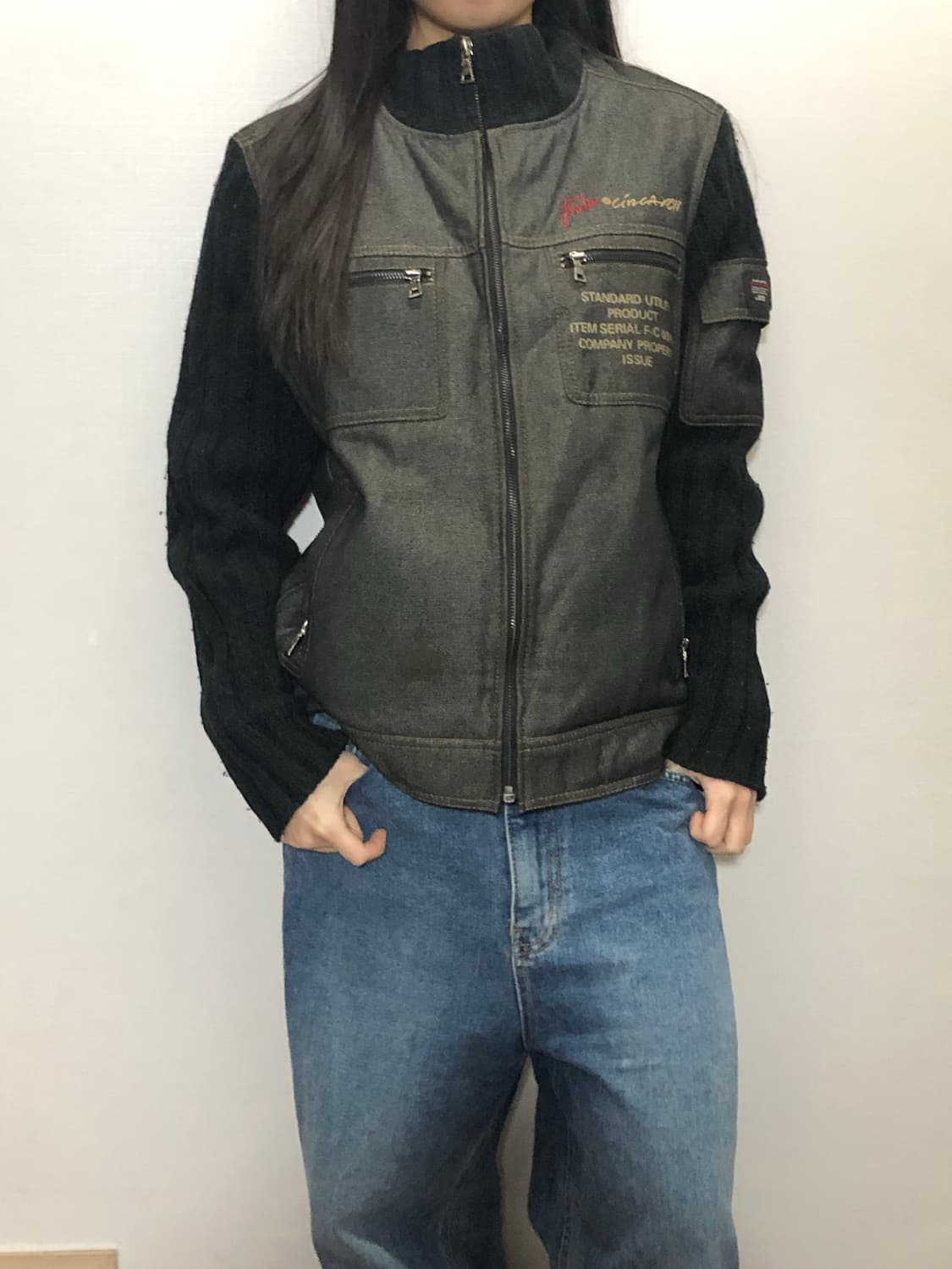 빈티지 푸부 블랙 니트 자켓 상품이미지6