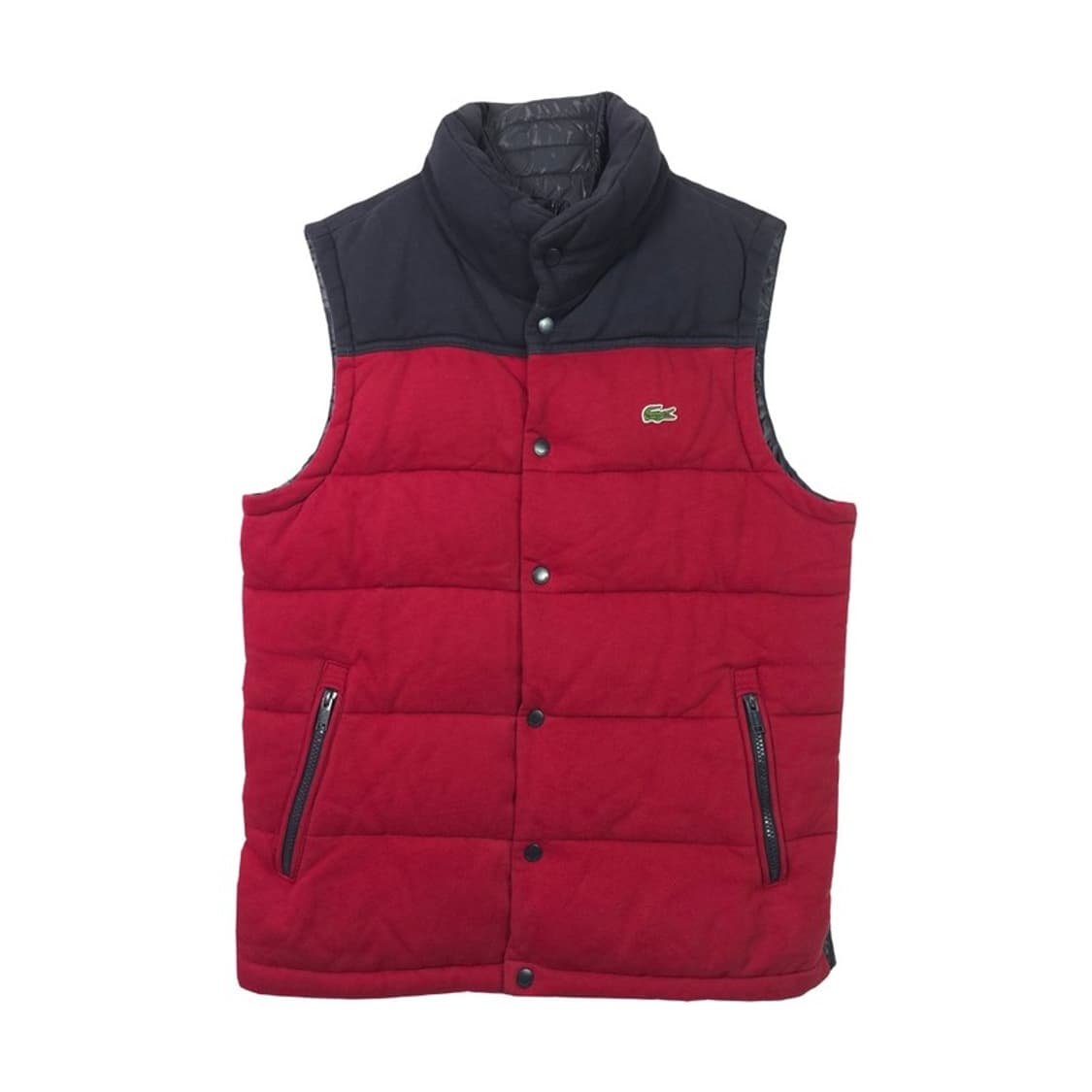 라코스테 투톤 배색 코튼 패딩 조끼 48 상품이미지1