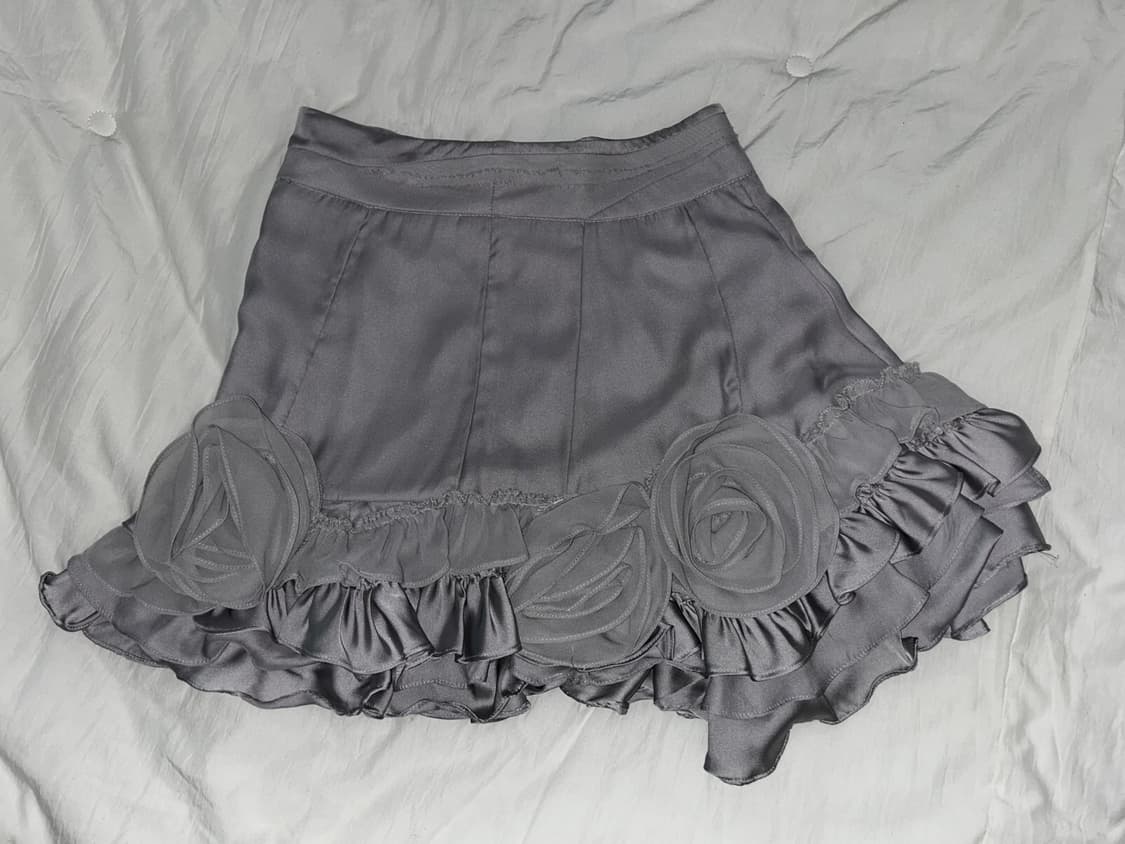 코사지 프릴 스커트 상품이미지1