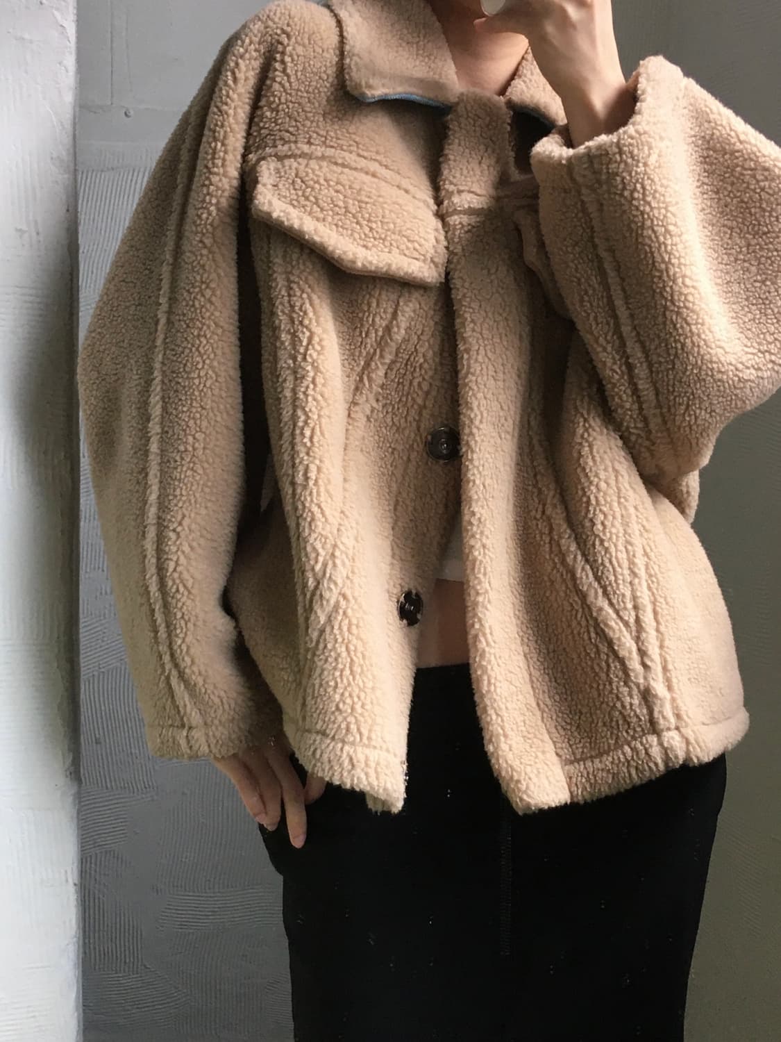 Off-White 오프화이트 베어 시어링 트랙자켓 상품이미지2