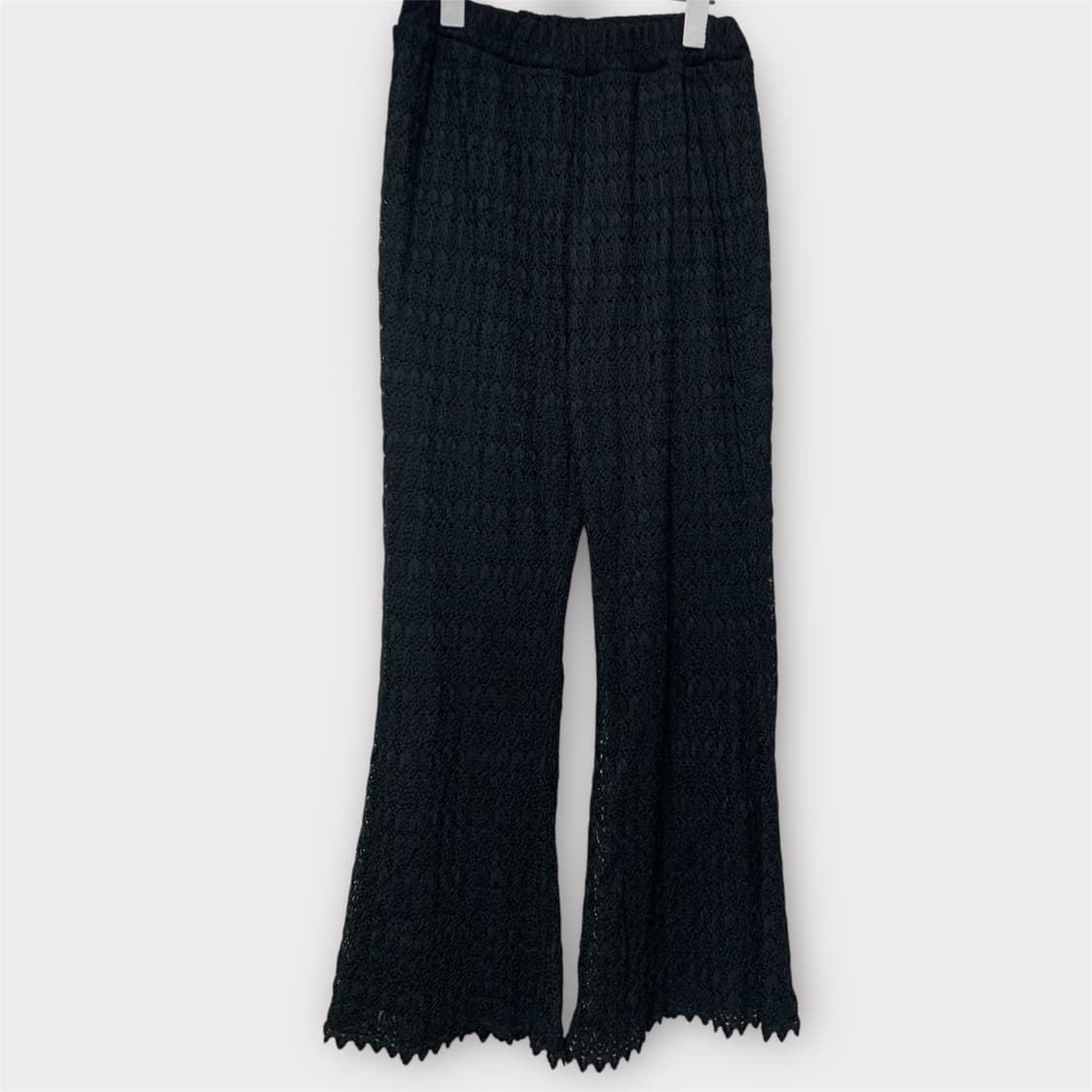 모리걸 하구미 블랙 레이어드 레이스 팬츠 상품이미지1