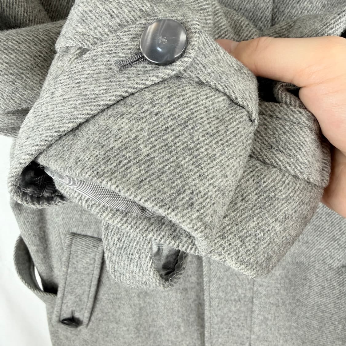 (100) 지오송지오 울 코트 그레이 상품이미지4