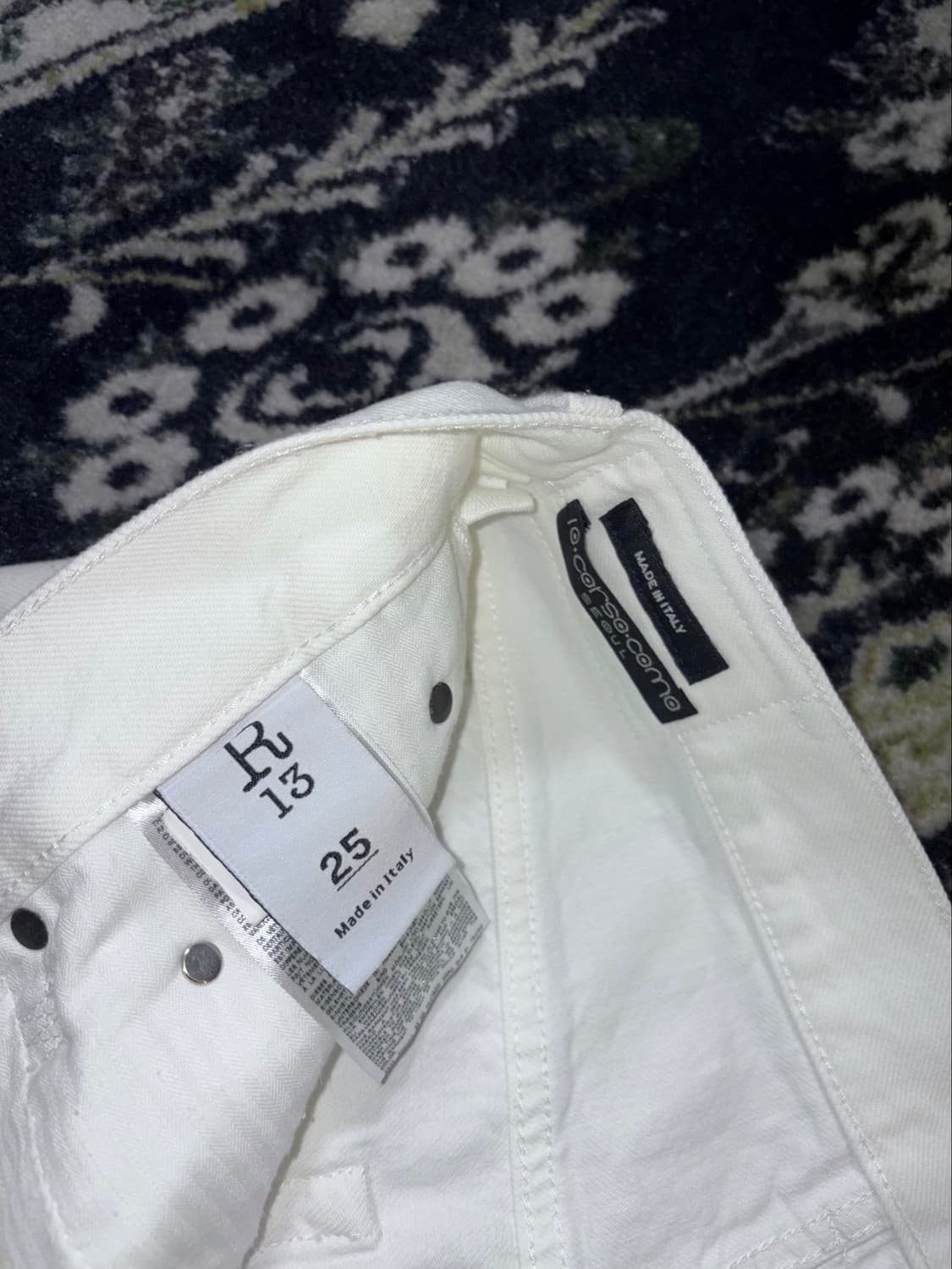 R13 알썰틴 화이트데님쇼츠 상품이미지5